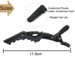 <strong>Hairdressing</strong> <strong>Clip</strong> Professional Salon Rubber Coating Alligator Hair <strong>Clip</strong> Wholesale - Product Image 4