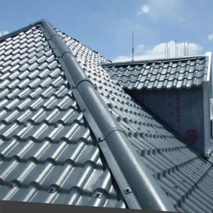 新デザイン、色堅牢度、軽量素材、ナノセラミックコーティング技術コンクリート屋根タイル