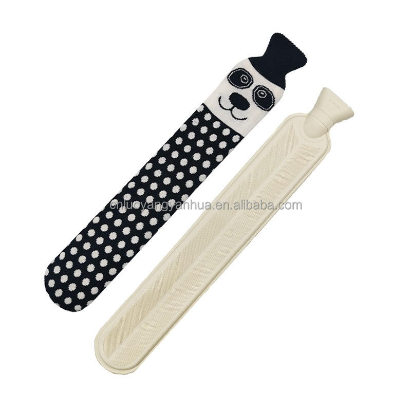 Black and white polka dot panda knitted Set