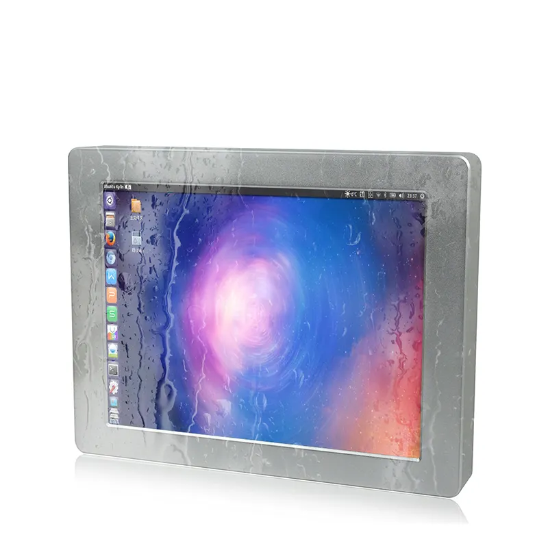 Aluminum Alloy All In One Resistive Touch Screen Industrial Control Computer 12 inch Waterproof Embedded Panel Pc