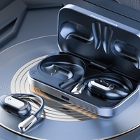 Oreillette vocale intelligente AI S911 Oreille suspendue à oreille ouverte Ultra-longue durée Écran d'affichage numérique Réduction du bruit V5.4 Coque métallique