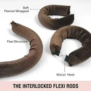 Planchas para el Cabello, Planchas Flexibles para Todo Tipo de Cabello, Secador de Pelo Nocturno con Material Suave, Requiere Calor - Product Image 6