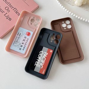 มีช่องเสียบการ์ดในตัวเคสโทรศัพท์มือถือสีทึบ TPU สำหรับ iPhone 17 16 15 Air 14 13 12 11 PRO MAX อุปกรณ์เสริมฝาครอบป้องกัน - Product Image 3