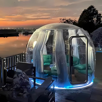 Maison dôme géodésique de luxe pour le glamping Igloo extérieur vente en gros Full House