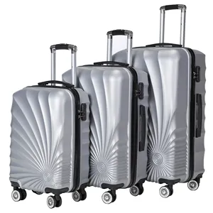 Valise à roulettes ultra-légères 3 pièces, ensemble de bagages de voyage de 20 "24" 28 ", valise en PC ultralégère à la mode