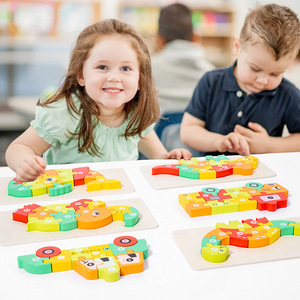 Giáo Dục Bằng Gỗ 3D Câu Đố Cho 2-6 Năm Tuổi Trẻ Em Động Vật Giao Thông Hình Dạng Phù Hợp Với Xây Dựng Khối Đồ Chơi - Product Image 1