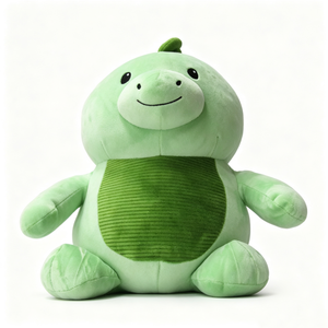 Peluche de dinosaure personnalisée, peluche de dinosaure en tissu, adorable peluche de dinosaure, peluche de dinosaure assise, peluche de dinosaure verte - Product Image 2