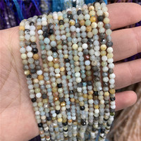 Perles de pierre naturelle Amazon de haute qualité 2/3/4mm facettes petites perles pour la fabrication de bijoux