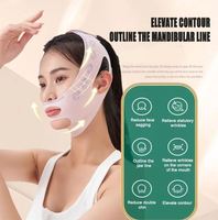 V Face Minceur Respirant Bande Joue Lift up Visage Mince Masque Réduire Double Menton V-line Shaping Bandage Anti Rides Bandage Gris