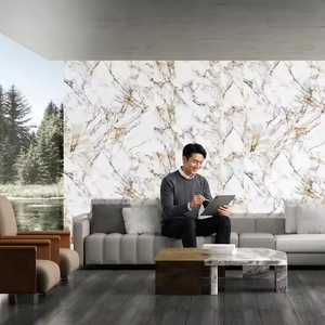 Arabescato กระเบื้องพอร์ซเลนขัดเงาดูไบ1200x600มม. สีทองบวกหินอ่อนเงางามคุณภาพสูงสำหรับใช้ในห้องน้ำห้องโถงกลางแจ้ง - Product Image 1