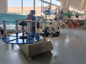 Desktop Automatic <b>Sticker</b> Round Plastic Glass Bottle Labeling Bottle <b>Machine</b> Semi Automatic for Bottle - Product Image 4