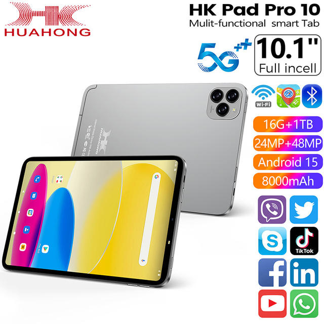 hk pad pro 10 tablet: 5G, 10.1