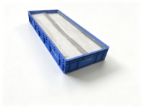 Conteneur de palette en plastique PP haute densité à profil long - Caisses empilables non pliables pour le transport lourd