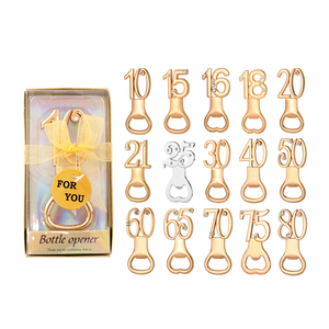 Décapsuleur en forme de chiffre pour <span class=keywords><strong>anniversaire</strong></span> (10e, 15e, 20e, 30e, 40e, 50e, 60e, 70e, 80e), cadeau de fête avec boîte, vente en gros - Product Image 5