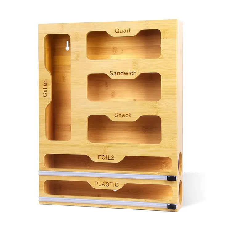 Bamboo Drawer Storage wooden organizer box