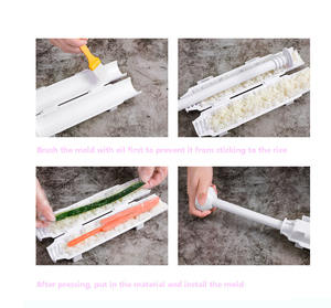 Sushi Maker Roller Rice Mold DIY Bazooka Vegetable Meat <b>Rolling</b> <b>Tool</b> Plastic Sushi Maker <b>Rolling</b> Mat Kitchen Accessories - Product Image 6