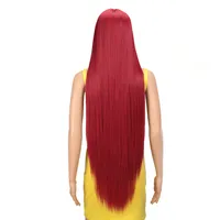 Perruques synthétiques pour femmes aux cheveux longs, résistantes à la chaleur, style africain pour femmes noires, lisses, avec dentelle transparente, petites boucles ondulées