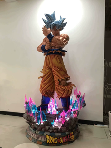 Statue <span class=keywords><strong>Son</strong></span> <span class=keywords><strong>Goku</strong></span> <span class=keywords><strong>Ultra</strong></span> <span class=keywords><strong>Instinct</strong></span> à l'échelle 1:1, sculpture en résine Dragon <span class=keywords><strong>Super</strong></span> Anime, base lumineuse LED, figurine grandeur nature pour exposition - Product Image 3