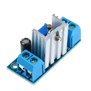 LM317 konverter DC-DC, Regulator linier modul papan sirkuit Buck Step down LM317 tegangan dapat disesuaikan