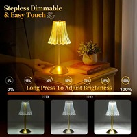 Trois couleurs lumière réglable lumière LED tête de lit rétro nordique créatif veilleuse sans fil Portable USB Rechargeable lampe de bureau