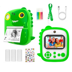 Niños 1080p HD Cámara de impresión instantánea Juguetes Recargable 2,4 pulgadas Color Papel fotográfico térmico Mini impresora digital Cámara para niños - Product Image 1