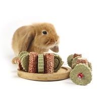 Untuk Dijual Kelinci Mengunyah Kelinci Alami Mainan Molar Chinchilla Guinea Pig Hamster Tupai Gerbil Mengunyah Persediaan Camilan Hewan Peliharaan