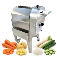 Petit hachoir à légumes électrique en acier inoxydable pour restaurant commercial, pour concombre, tomate et oignon