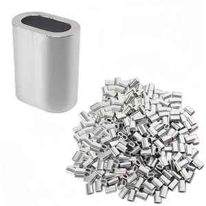 Manchon de sertissage ovale en aluminium DIN3093 pour câble métallique, attache-câble, pince de serrage, manchon de sertissage pour boucle, matériel de rigging en gros - Product Image 2