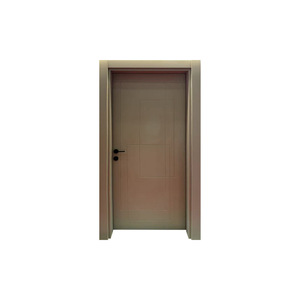 Porte intérieure en mélamine avec cadre en bois massif, remplissage en panneau de densité, isolation phonique, ouverture plate, interrupteur manuel - Product Image 3
