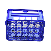 Caisse à bière en plastique HDPE recyclable de bonne qualité en gros, 12, 20, 24, 40 bouteilles, verte, noire, bleue, rouge