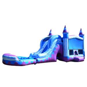 Château gonflable moderne pour jardin, <span class=keywords><strong>grand</strong></span> château gonflable Ice Palace avec toboggan aquatique à vendre - Product Image 3