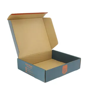 Wholesale Customized Recyclable Corrugated Shipping Boxg Gold Foil Hot Stamping Embossing Matt Lamination