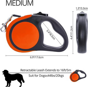 Nibao <strong>Retractable</strong> No-Tangle Extendable <strong>Dog</strong> <strong>Lead</strong> with <strong>Strong</strong> Nylon Tape for Large <strong>Dogs</strong> up to 50Kgs - Product Image 3
