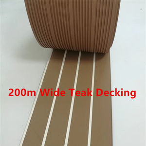 <span class=keywords><strong>Suelo</strong></span> de Cubierta de PVC Sintético <span class=keywords><strong>para</strong></span> <span class=keywords><strong>Barcos</strong></span>, Yates y Embarcaciones Marinas con Rayas Blancas de 200/50 mm - Product Image 1