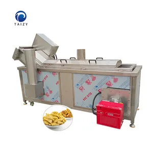 continuous fried machine buckwheat chips pork skin ganthiya frying machine