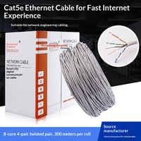Câble réseau POE Cat5 à paire torsadée non blindée à âme en cuivre Super 5, 2 conducteurs, 305m, pour surveillance haut débit extérieure, Fabricant