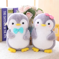 Ensemble de peluches pingouins six styles : banane, carotte, pastèque, nœud papillon – Poupées en peluche personnalisables OEM ODM en gros