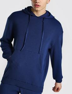 Hot sale Men Plain Hooded running suit Casual wear Cotton fleece Tracksuit - Product Image 3