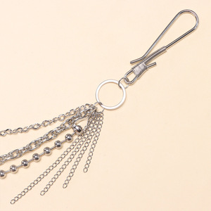 Chaîne de pantalon Yueli Punk en métal à pampilles, chaîne de taille en argent tibétain, accessoire de mode streetwear décontracté - Product Image 3
