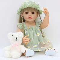 Poupée Bébé Reborn Fille Betty de 22 Pouces, Corps Entier en Silicone Vinyle, Réaliste, Poupée Fille à Poser, Princesse