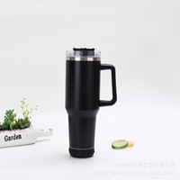 Gobelet intelligent numérique en acier inoxydable de 40 oz, écologique, pour eau bouillante, avec couvercle musical portable et paille, pour la maison et le bureau