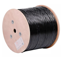 Cable Coaxial RG58 RG59 RG6 RG8 de 75 Ohm para Sistema de Cámaras de Seguridad CCTV, Directo de Fábrica
