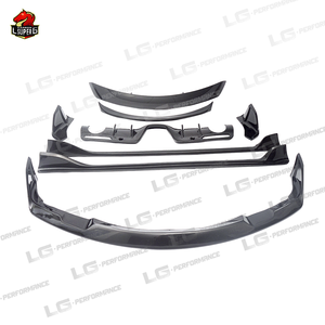 Kit carrosserie pour <span class=keywords><strong>Toyota</strong></span> <span class=keywords><strong>Supra</strong></span> A90, fibre de carbone, lèvre avant, diffuseur, spoiler, jupes latérales, 2019-2020, kit carrosserie en carbone - Product Image 2