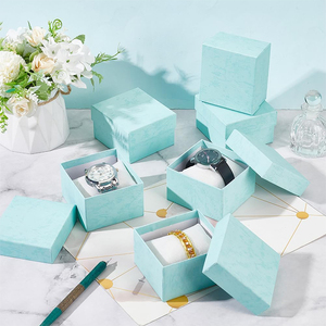 Y833 Bán Buôn Biểu Tượng Tùy Chỉnh Kraft Tông Đồng Hồ Lưu Trữ Hộp Đồng Hồ Sang Trọng Hộp Quà Tặng Với Vải Không Dệt Đệm Cho Quà Tặng Cho - Product Image 4