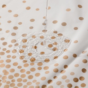Nappe <span class=keywords><strong>de</strong></span> fête élégante à pois du fabricant, avec estampage doré, imperméable, anti-taches, <span class=keywords><strong>jetable</strong></span>, écologique, pour <span class=keywords><strong>table</strong></span> ronde - Product Image 4