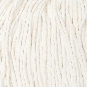 Boardwalk BWK2016CEA # Lot de 16 têtes de balai serpillère en microfibre blanche à extrémités coupées avec panier en plastique rectangulaire - Product Image 3