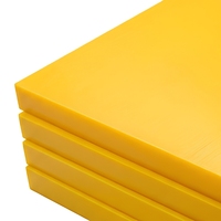Plaque en PEHD Jaune, Panneau en Polyéthylène Haute Densité, Taille Personnalisée, Résistant à l'Usure, Stabilisé aux UV, Service de Découpe pour Usage Industriel