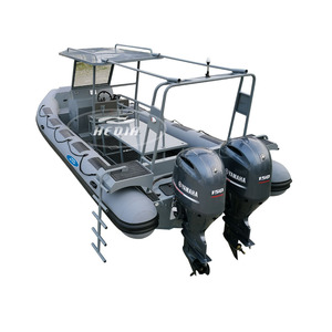 Hedia Luxury, Bote Inflable de 25 pies, Modelo Rib 760 Orca, Casco de Aluminio Hypalon/PVC, para Uso Familiar - Product Image 1