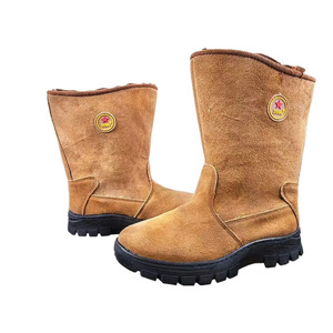 Botas de Nieve de Lana para Hombre, de Caña Alta, con Suela de Goma Gruesa Antideslizante, Cálidas para Invierno - Product Image 5