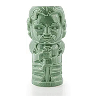 Verre à cocktail en grès de 350 ml (12 oz) pour fête hawaïenne, collectionnable, fait main, classique, en céramique, mug Tiki, non toxique, sans BPA